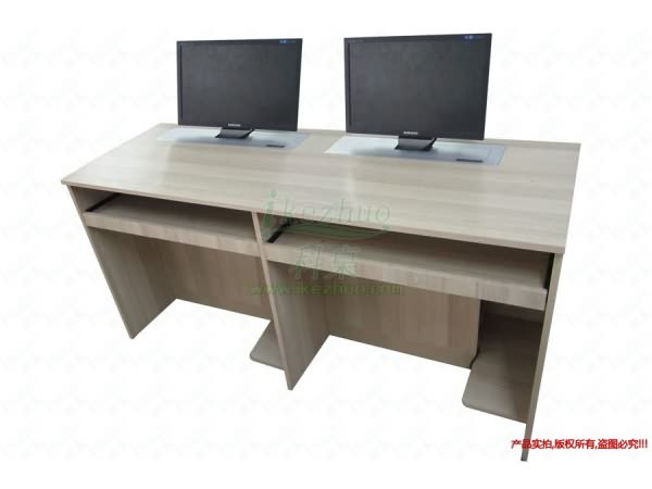 雙人位電動(dòng)液晶屏升降電腦桌K-18